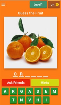 Fruits Name Quiz游戲截圖1