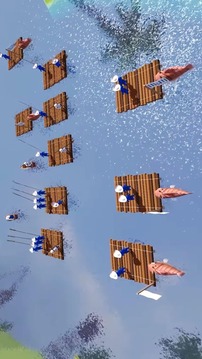 Stupid Raft Battle Simulator游戲截圖1