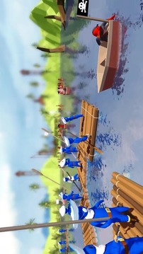 Stupid Raft Battle Simulator游戲截圖3