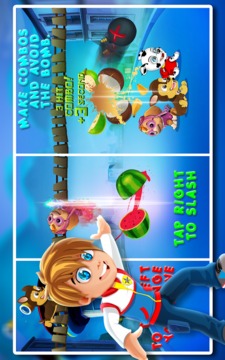 Paw Puppy Slice Fruit游戲截圖3