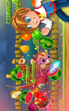 Paw Puppy Slice Fruit游戲截圖4