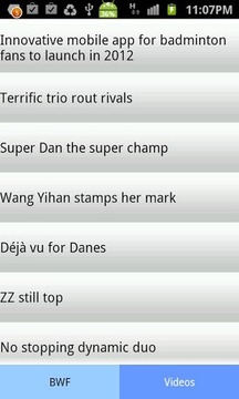 Badminton Information游戲截圖1