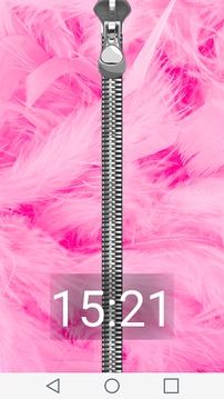 Pink Zipper Lock Screen Prank游戏截图1