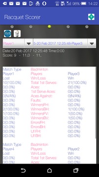 Racquet Game Scorer Free游戲截圖4