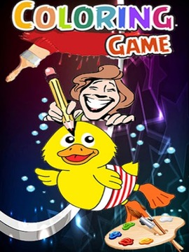 Coloring Donald Kids Duck游戲截圖3