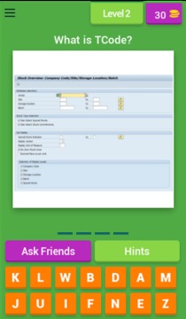 SAP TCODE QUIZ游戲截圖3