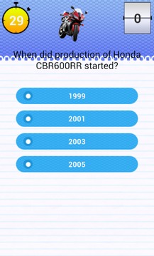 Quiz for Honda CBR600RR Fans游戲截圖3