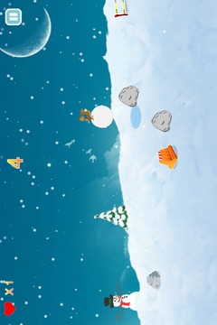 雪地滾雪球游戲截圖1