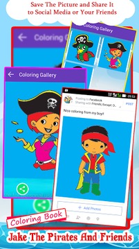 Jake The Pirates Coloring Book游戏截图3