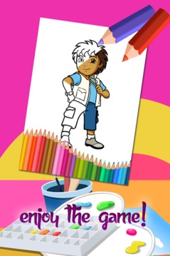 Coloring Guide For Dora游戲截圖3