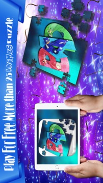 Alphabets pj ninja cat Puzzle游戲截圖3