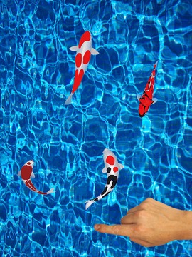 Koi Fishing Fingers Game游戲截圖3