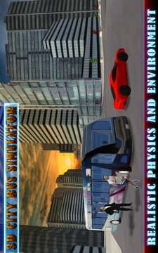 3D City Bus Simulator 2017游戲截圖1