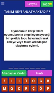 Futbol Terimleri Bulmaca游戲截圖4