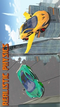 Flying Sports Car Simulator游戲截圖1