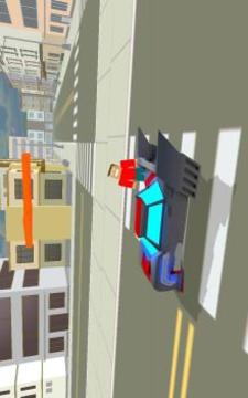 Blocky Hover Car: City Heroes游戲截圖2