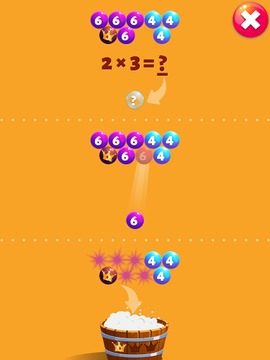 Bubble Genius Multiplication游戲截圖2