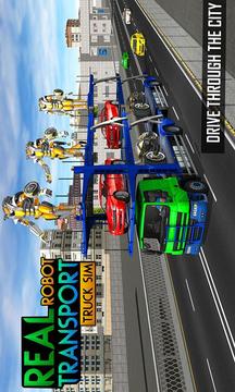 Real Robot Transport Truck游戏截图1