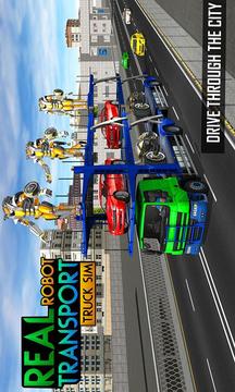 Real Robot Transport Truck游戲截圖1