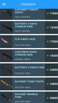 Clickyskins - Win CSGO skins游戲截圖2