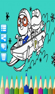 Coloring Book Penguin Pororo游戲截圖4