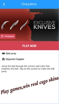 Clickyskins - Win CSGO skins游戲截圖5