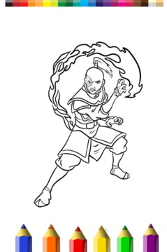 coloring book for avatar游戲截圖3