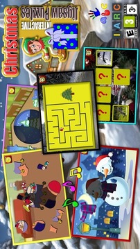 圣誕節(jié)拼圖游戲游戲截圖1