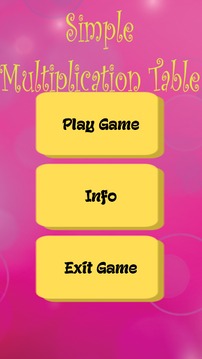 Simple Multiplication Table游戲截圖1