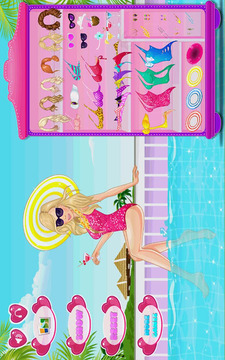 At the Pool Dress Up游戲截圖2