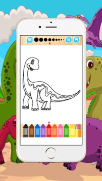 恐龙着色为孩子游戏截图5