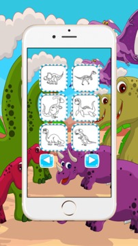 恐龙着色为孩子游戏截图3