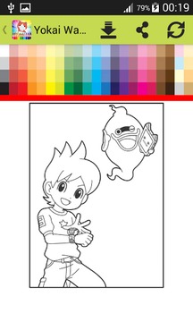 Coloring Book Yokаi游戲截圖2