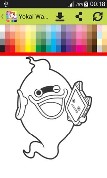 Coloring Book Yokаi游戲截圖5
