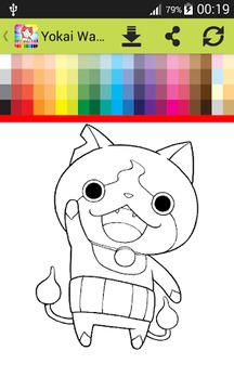 Coloring Book Yokаi游戲截圖1