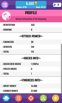Hacker Game App - Simulation游戲截圖2