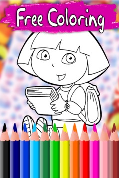 Coloring Book For Dora游戲截圖3
