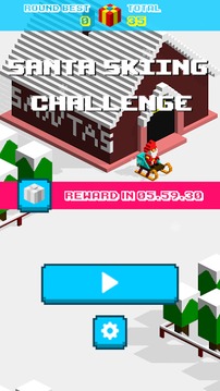 Santa Skiing Challenge游戲截圖1