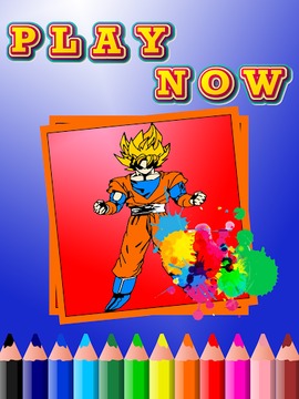 Super Saiyan Coloring Book游戲截圖3