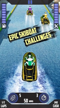 Hydro Race - Ski Boat Rider游戲截圖1