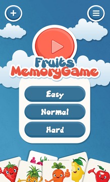 Fruits & Vegetables Nemory Game游戲截圖1