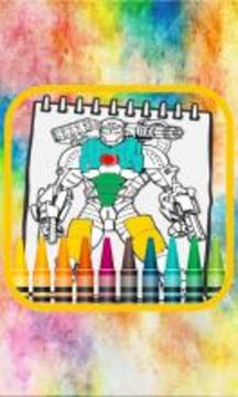 Super Iron Man Coloring Book游戲截圖1