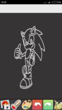 Glow Draw Sonic Paint游戲截圖1
