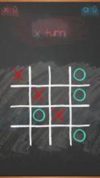 Tic Tac Toe On Blackboard游戲截圖2