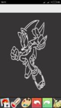 Glow Draw Sonic Paint游戲截圖2