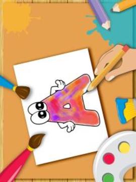 ABC着色书为孩子游戏截图5