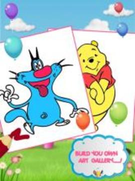 Colouring Book For Cartoon游戲截圖3