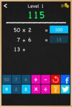 Numbers Game Math Brain Puzzle游戲截圖1