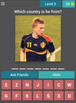 Football player country quiz游戲截圖3