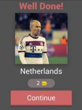 Football player country quiz游戲截圖5